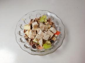 放入鸡丁