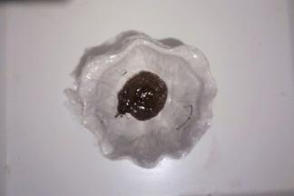 准备一个自己喜欢的碗铺一层保鲜膜，把巧克力倒入