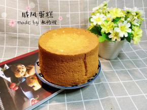 日式戚风蛋糕成品图