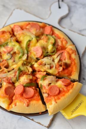 奥尔良鸡腿披萨