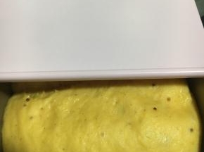 放入烤箱，上下火30度，50分钟。装一碗开水，有助发酵。发酵至8分满盖上盖即可烘烤。