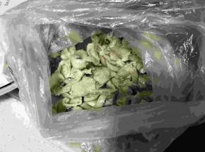 猪大肠是提前煮过放冰箱里冷冻的，直接取出解冻