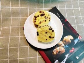 蜜豆蛋糕卷成品图