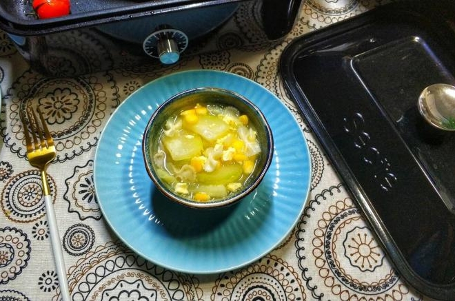 多功能料理锅--节瓜粟米蝴蝶粉