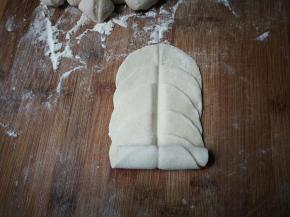 从面前向对面卷起来