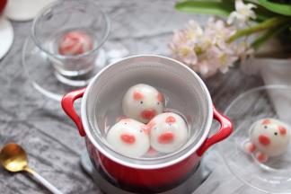 萌萌的小猪汤圆就完成了