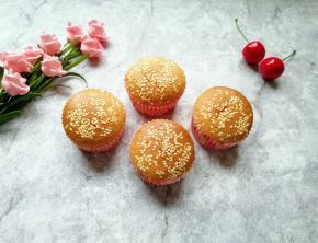 松软可口的杯子蛋糕。