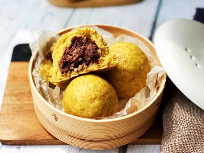 三合面粗粮豆包