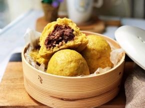 掰开一个，好吃又低脂！