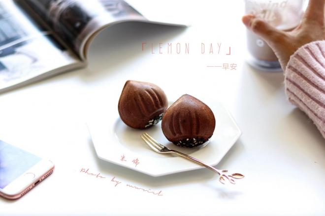 巧克力爆浆栗子蛋糕