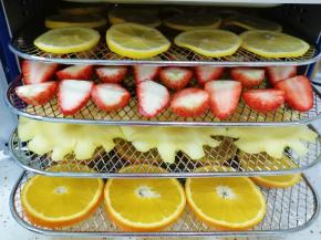 一层一层放入摩飞干果机。