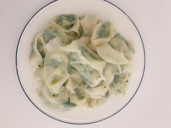 家常韭菜鸡蛋馄饨