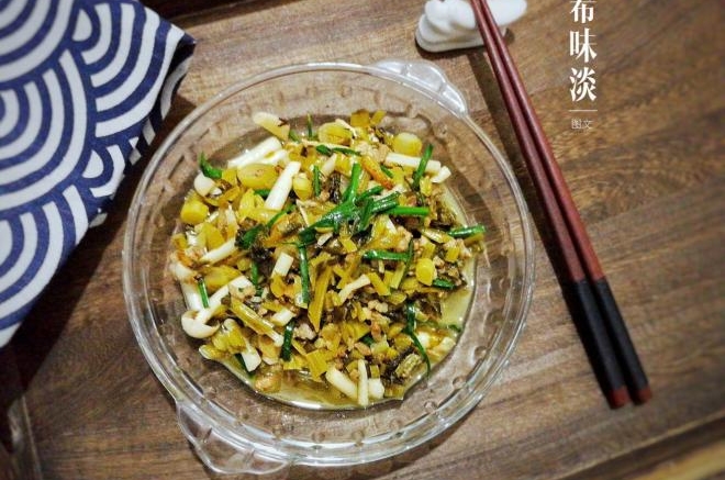 白玉菇肉末雪菜