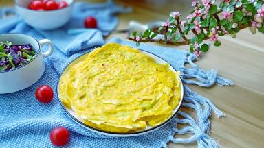 西葫芦鸡蛋饼松软的质感让人回味无穷！