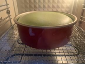 蛋糕会慢慢膨胀起来