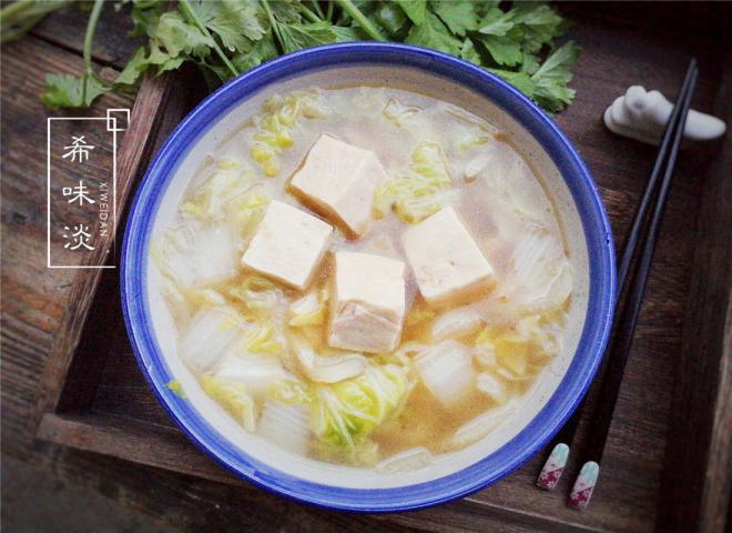 白菜炖冻豆腐