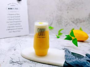 芒果双色奶昔这样完成啦！