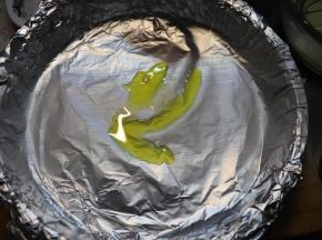 淋上少许亚麻籽油。