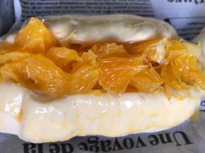 把切口塞满果肉