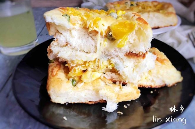 芝士水果蔬菜面包