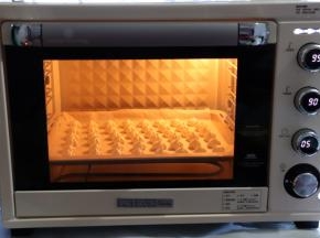 放进预热好的烤箱，上下火90度，60分钟