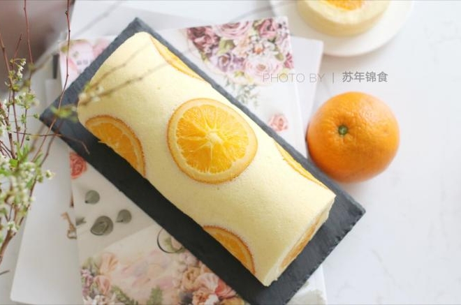 满满“一颗橙子”的香橙蛋糕卷