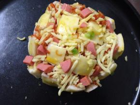 馒头表面涂上蛋黄液