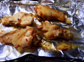 180度烤30分钟，中间翻面一次