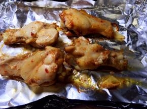 180度烤30分钟，中间翻面一次