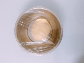 烤箱底部加一盘温水，开启发酵模式，时间60分钟，进行基础发酵至2倍大