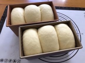 放入烤箱二次发酵至9分发，我没开发酵功能，放一碗热水即可