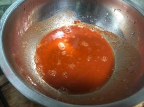 4.水混合腌料均匀