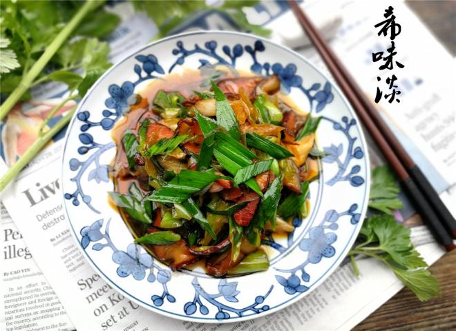 蒜苗炒腊肉