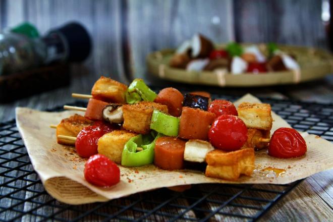鱼豆腐香肠烤串