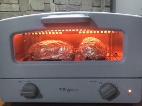 包裹好锡纸，230度烘烤35分钟