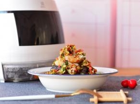 海鲜捞汁蒸时蔬