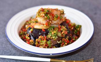 海鲜捞汁蒸时蔬