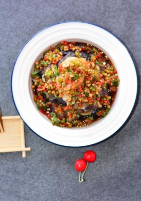 海鲜捞汁蒸时蔬