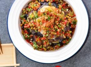 海鲜捞汁蒸时蔬