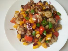 盛出备用，此时180度预热烤箱。