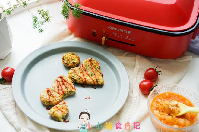 10个月以上辅食肉松青菜饼