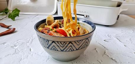 面条劲道爽滑。