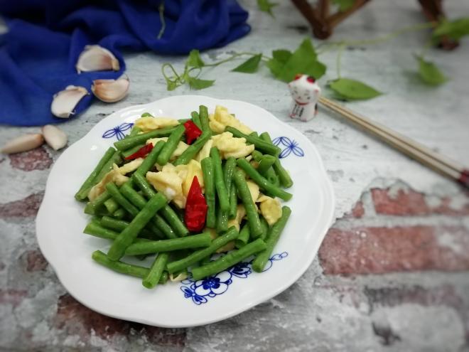 鸡蛋炒长豆角
