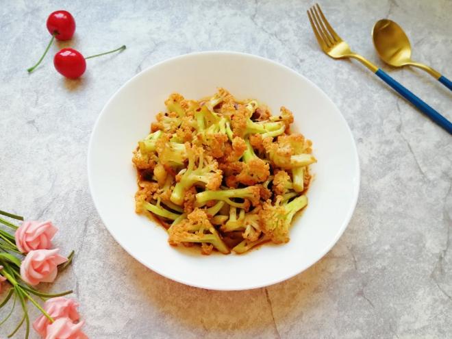 豆豉酱炒有机菜花