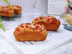 香甜松软可口的早餐包。