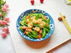 甜豆脆嫩爽口。