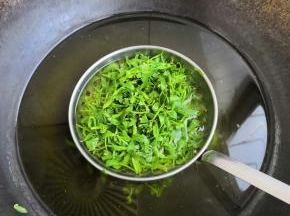 开水下锅，煮五分钟