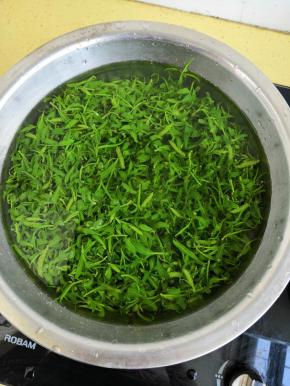 捞出来放凉水里泡一天，中间要换一两次水