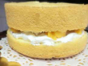 放上另一片蛋糕