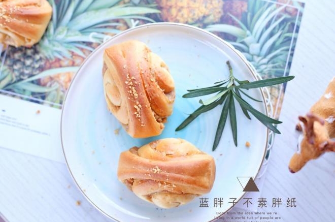 花生酱面包卷（一次发酵）